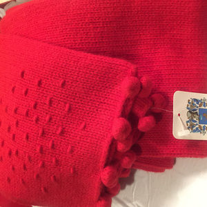 Cashmere Portolano Red Scarf.